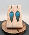 Green and Blue Sea Inspired Enamelled Earrings