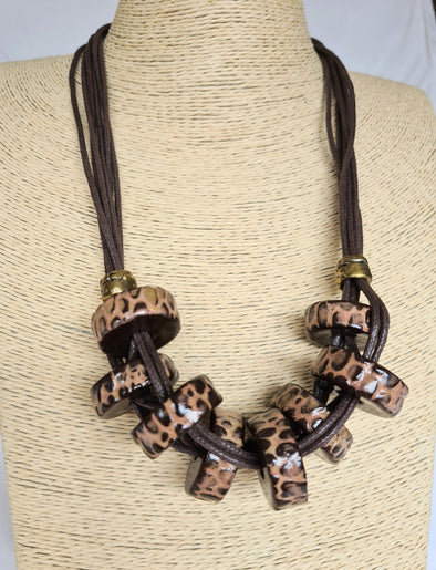 Ceramic statement necklace