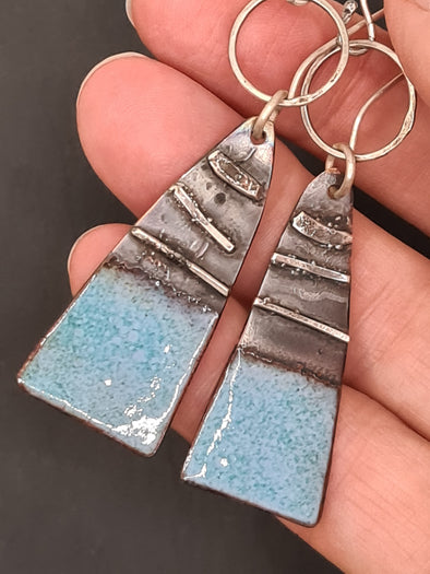 Down at the shore sea themed earrings