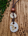 Moonsilver Bohemian Ceramic Pendant Necklace