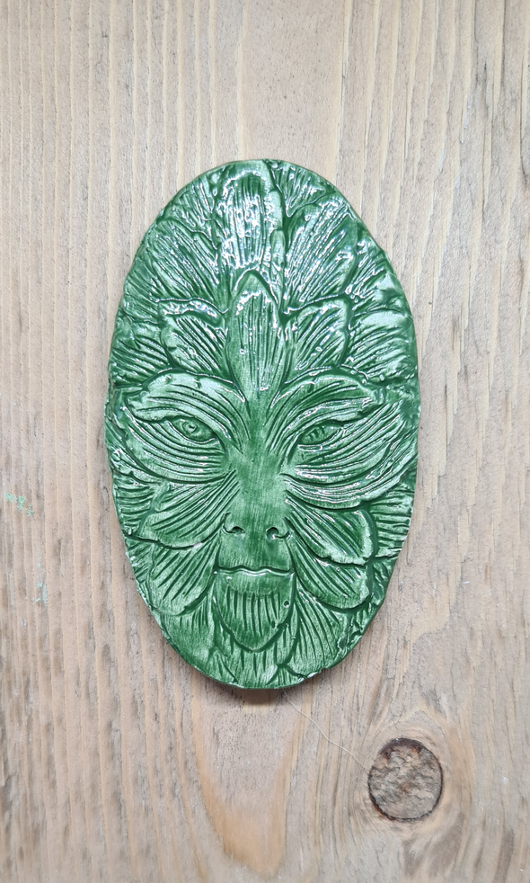 Detail of Green Man Art