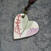 Moonsilver ceramic heart necklace