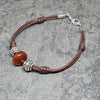 Red agate knot bracelet