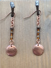 Moonsilver Copper Disc Earrings