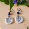 Moonsilver Sage Leaf Earrings