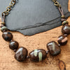 Rustic ceramic necklace