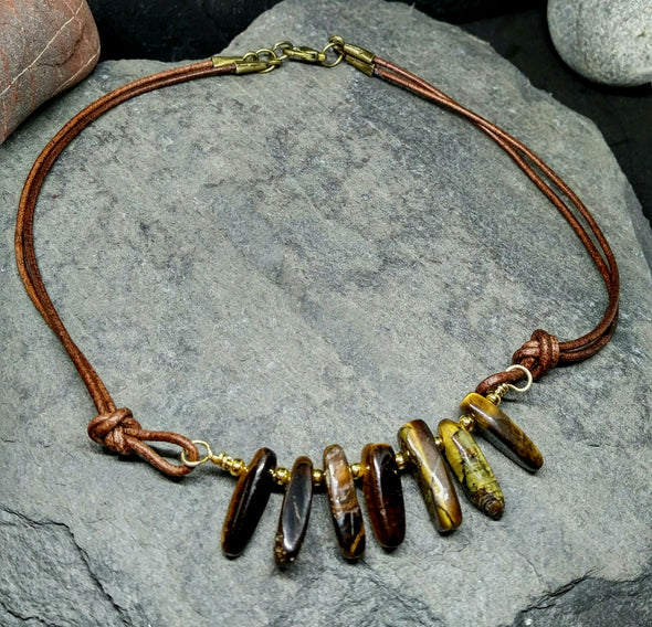 Moonsilver Tiger's Eye Necklace